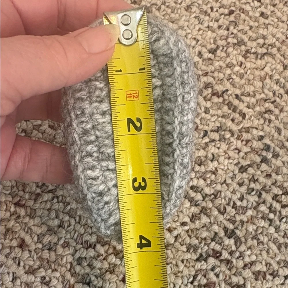 Cozy Gray Crochet Baby Booties with Unicorn Snap